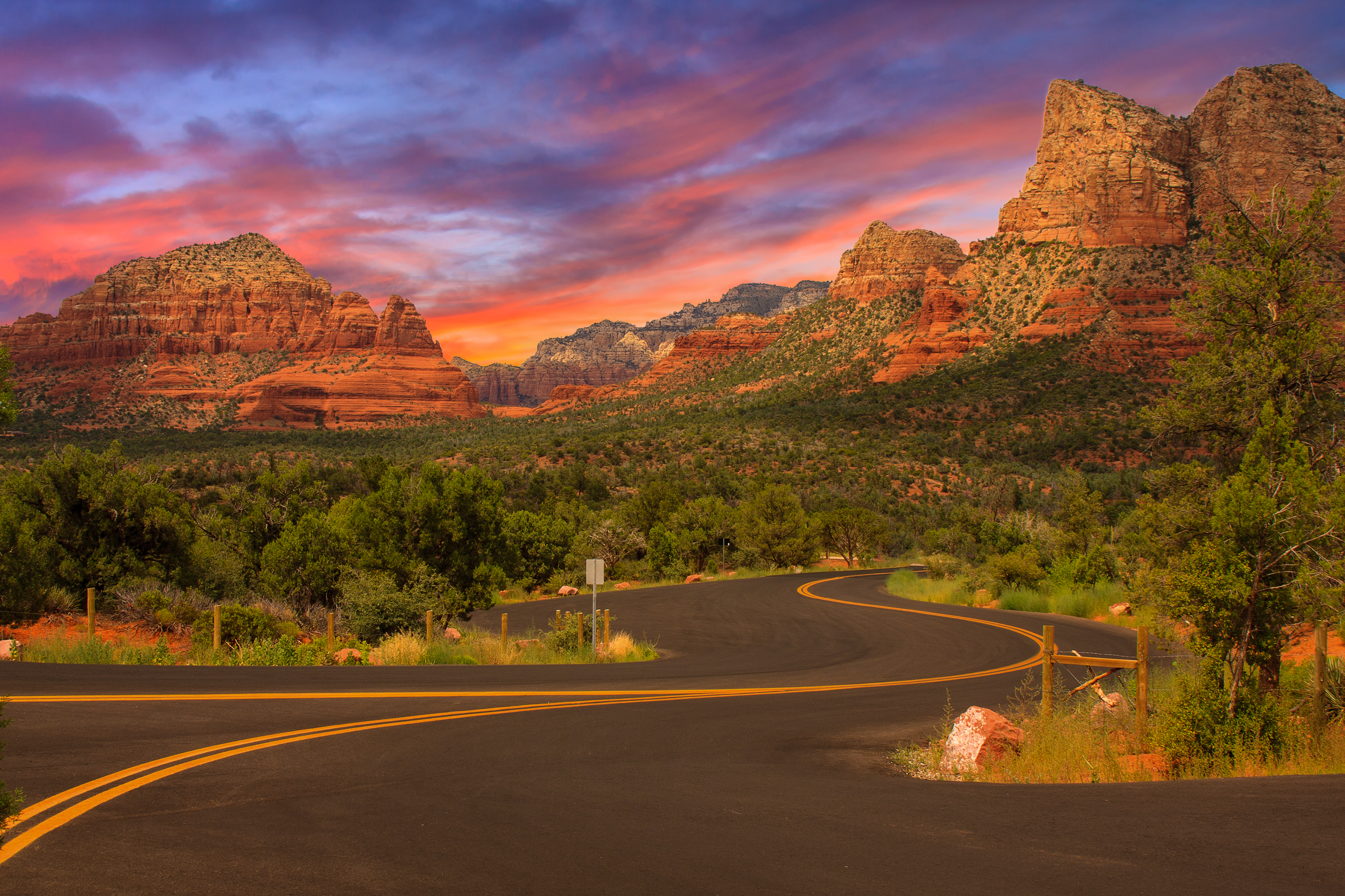 sunset mountain 