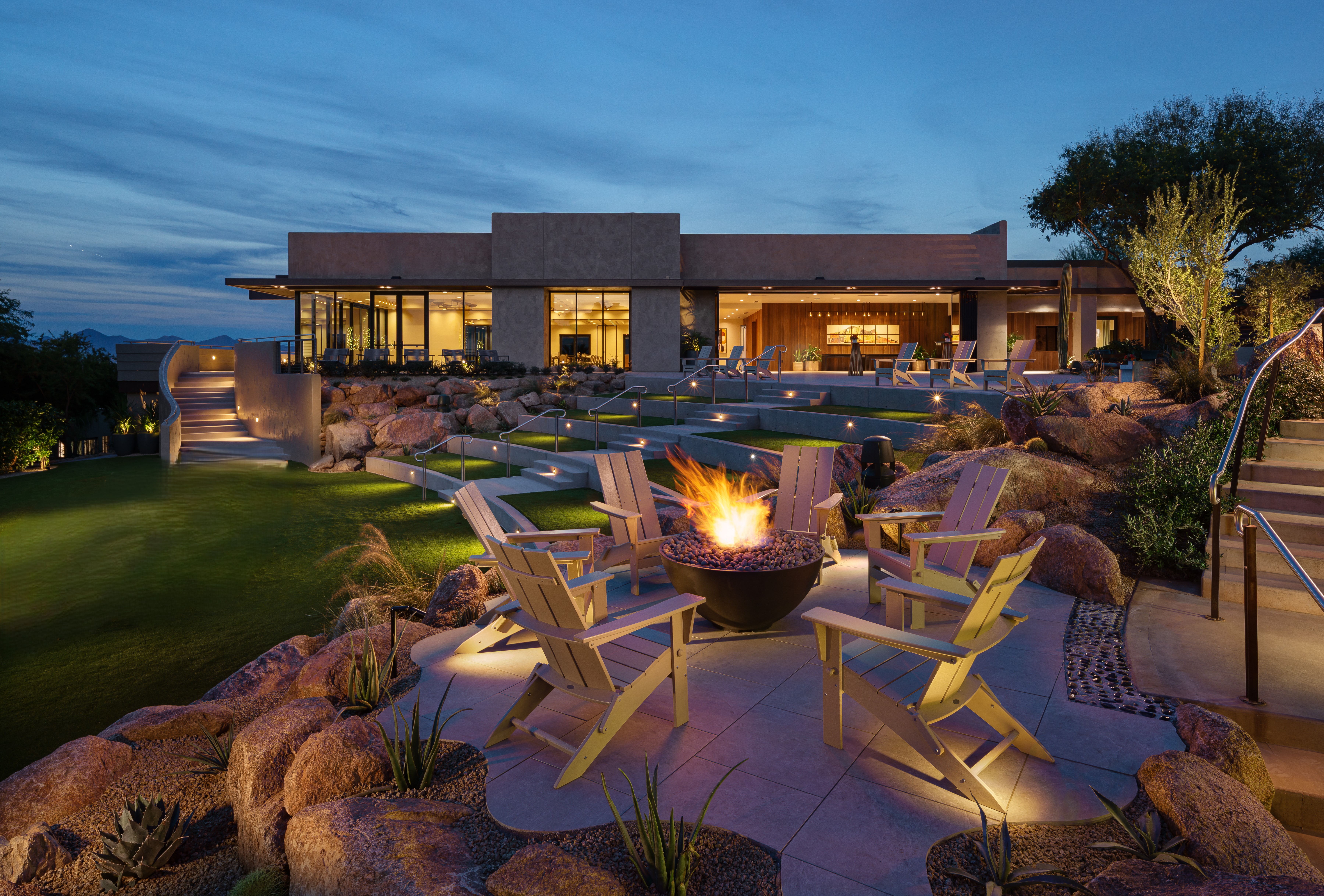 Paradise Lawn with firepit
