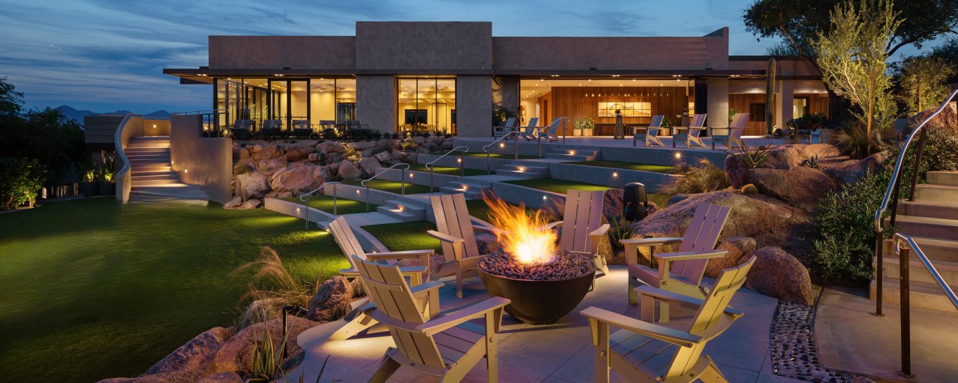 Paradise Lawn with firepit