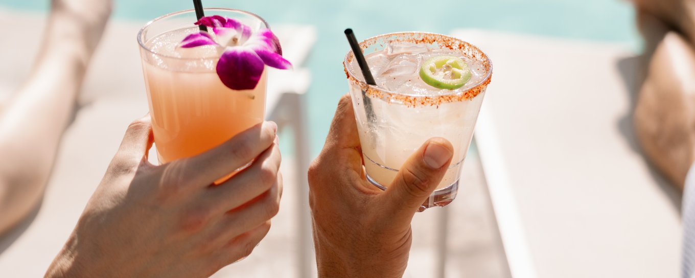 Drinks poolside