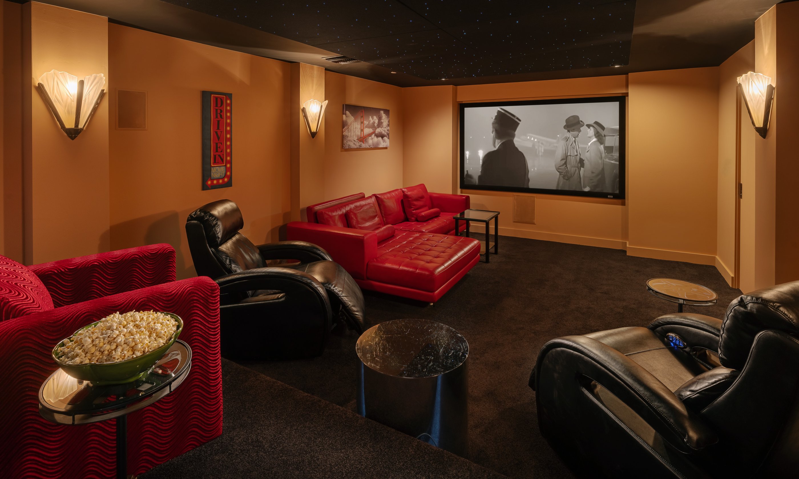Villa Mariposa Movie Room