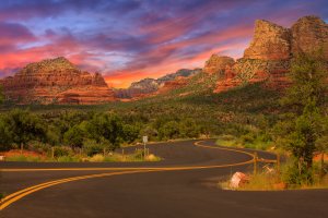 sunset mountain 