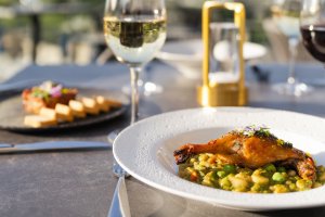 Food on table