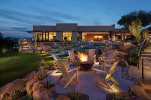 Paradise Lawn with firepit