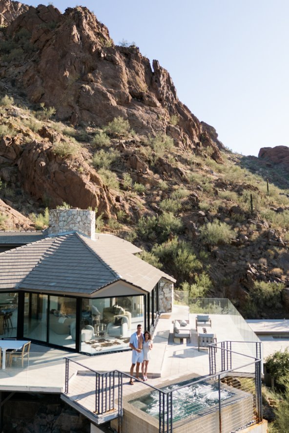 Couple on Villa Ventana patio