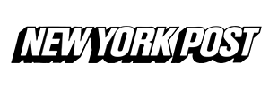 "NEW YORK POST" logo in bold white text on a black background.