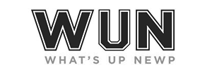 WUN logo with the text "WHAT'S UP NEWP" below.